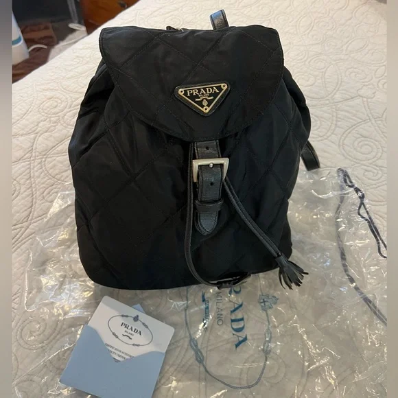Prada | Bags | Authentic Prada Quilted Backpack | Poshmark display picture 3